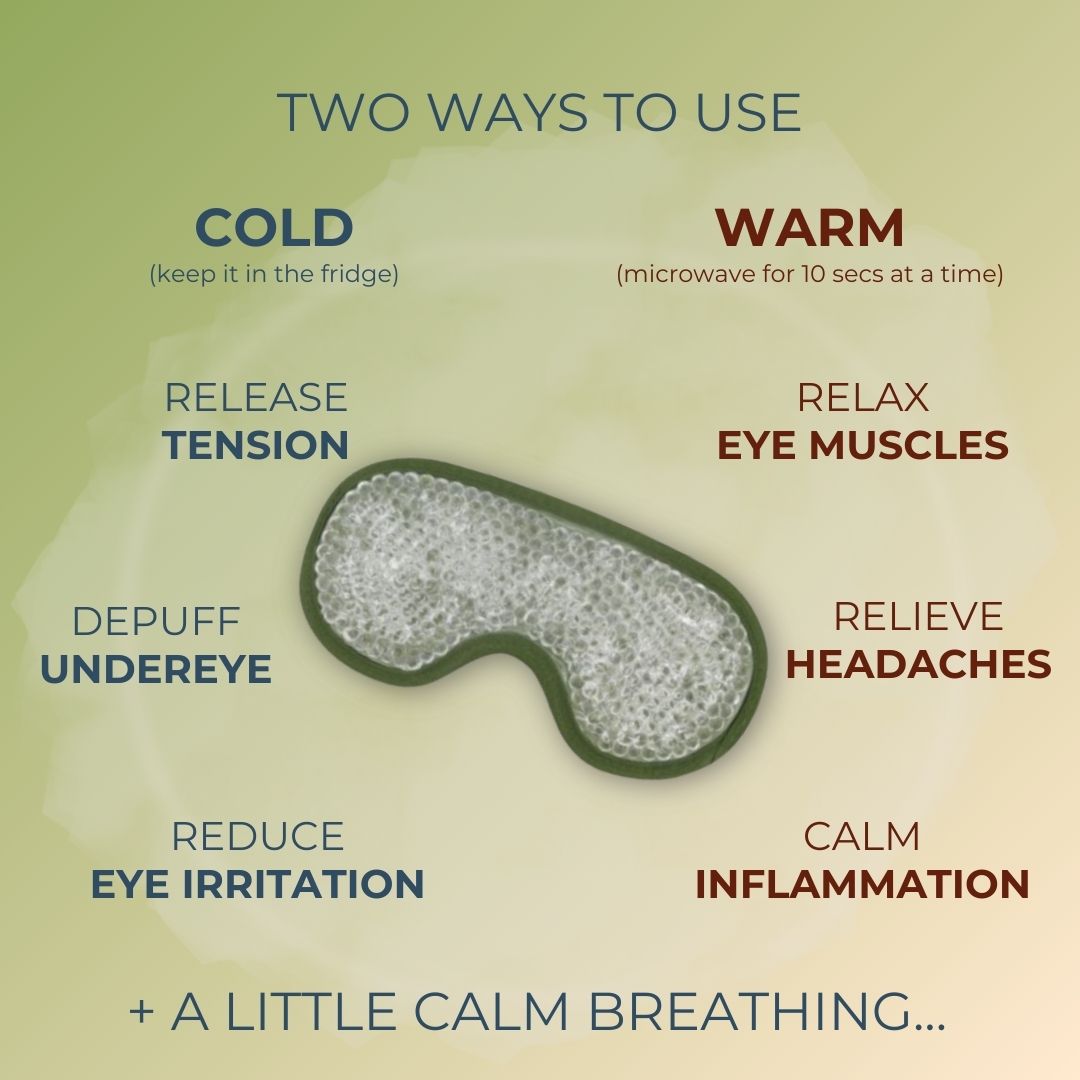 Hot & Cold Eye Mask for Headache Comfort